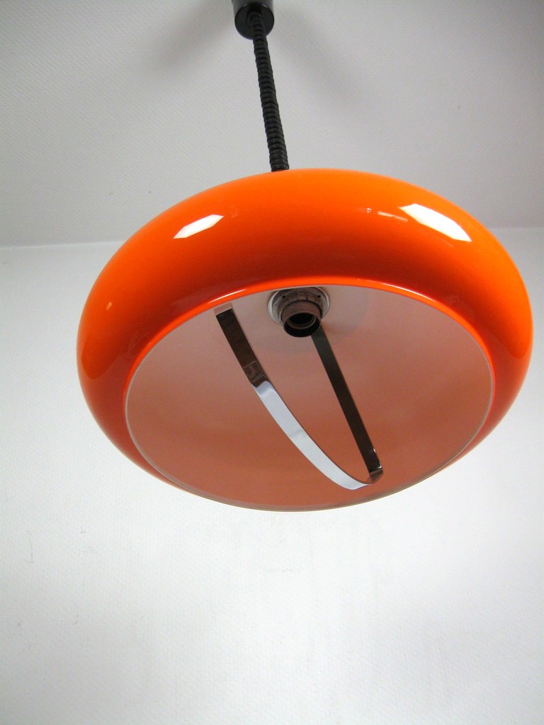 70er Ufo-Lampe Orange