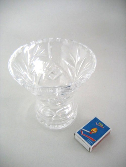 60er Kristallglas-Vase