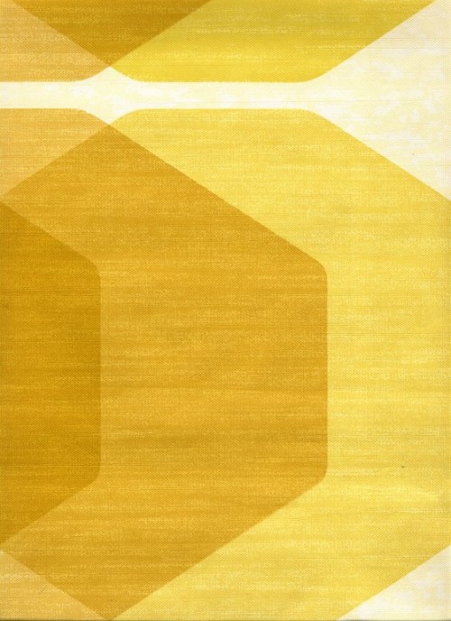 Bild 2 von Tapete Hexagon gelb