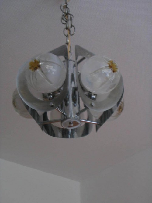 Bild 6 von 70er Chrom-Murano-Deckenlampe