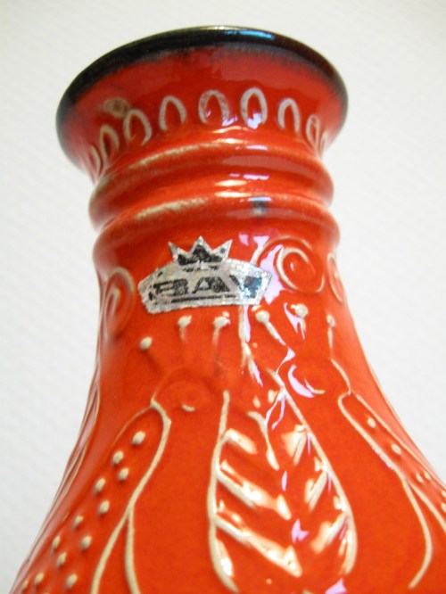 Bild 3 von 70er Vase Orange