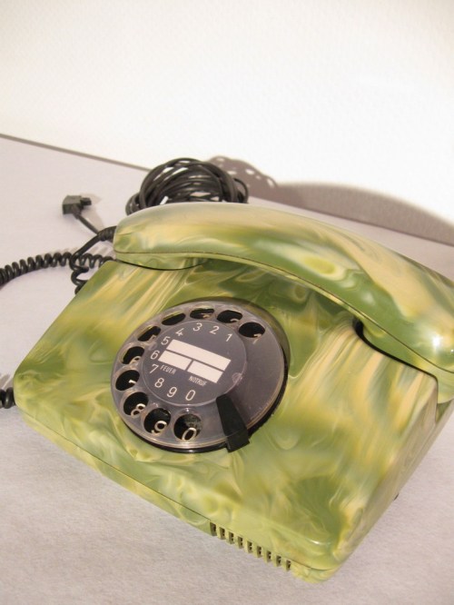 70er Telefon Marmoriert