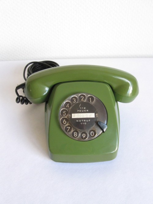 70er Telefon Grün