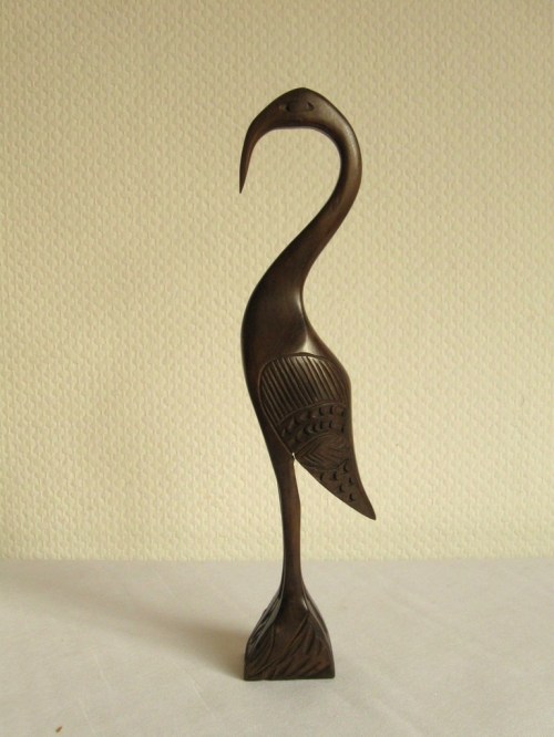 Bild 1 von 60er Holzskulptur Ibis