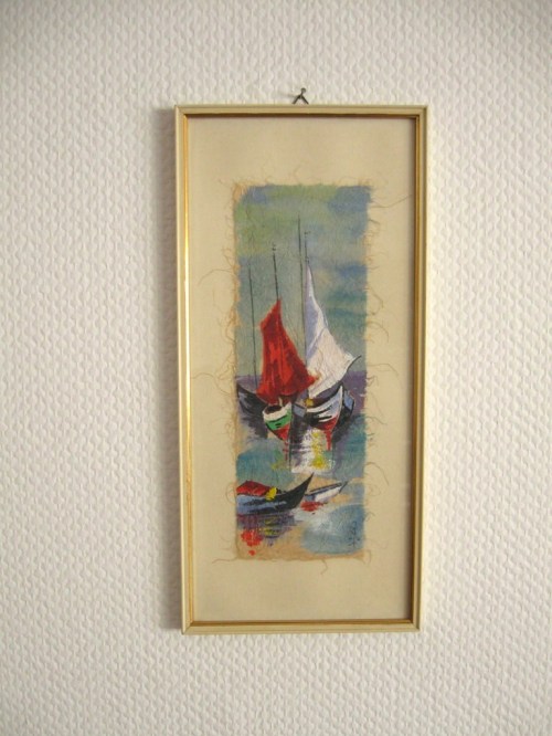 Bild 1 von 50er Wandbild Segelboote