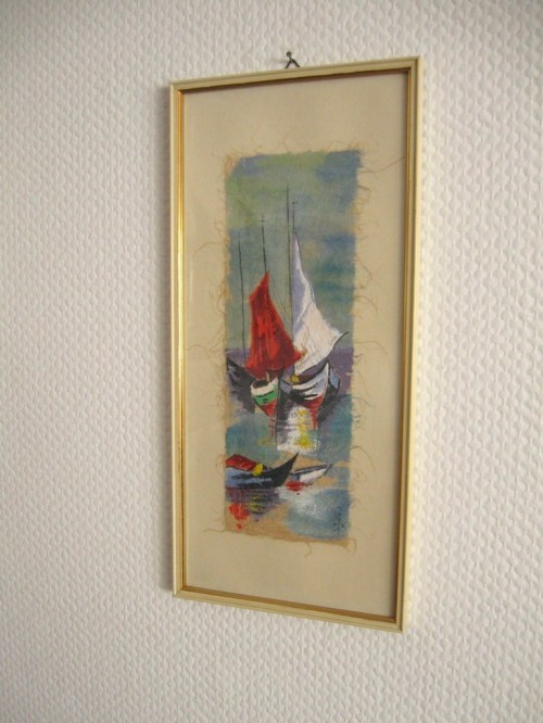 Bild 2 von 50er Wandbild Segelboote