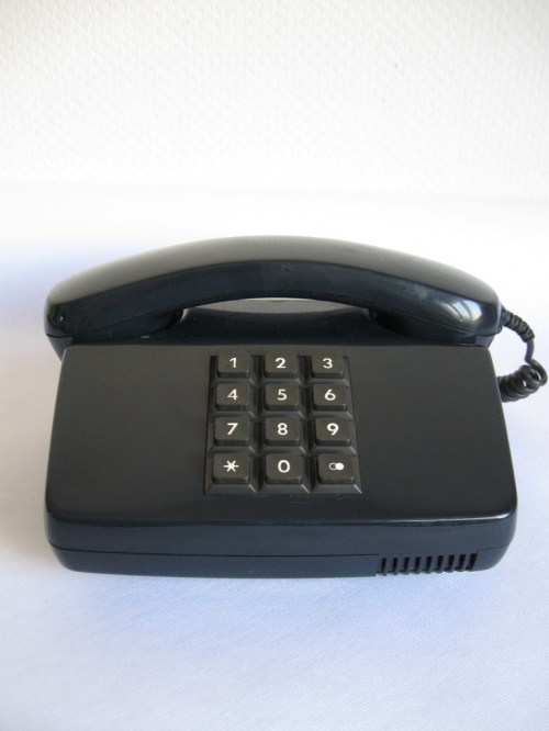 80er Telefon Blau
