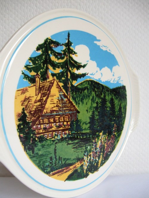 Bild 1 von 50er Tortenplatte mit Schwarzwald Motiv