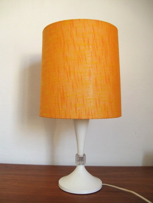 70er Tischlampe Orange!