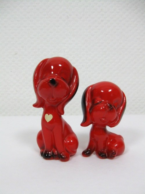 70er Keramik Hunde