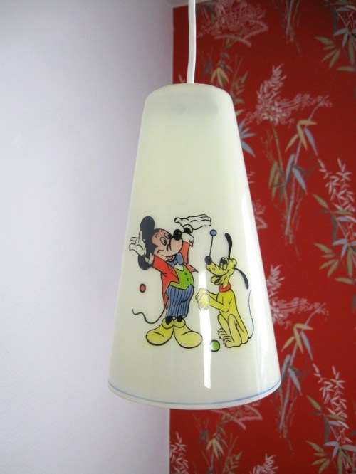 Original Vintage Walt Disney Mickey Maus Lampe
