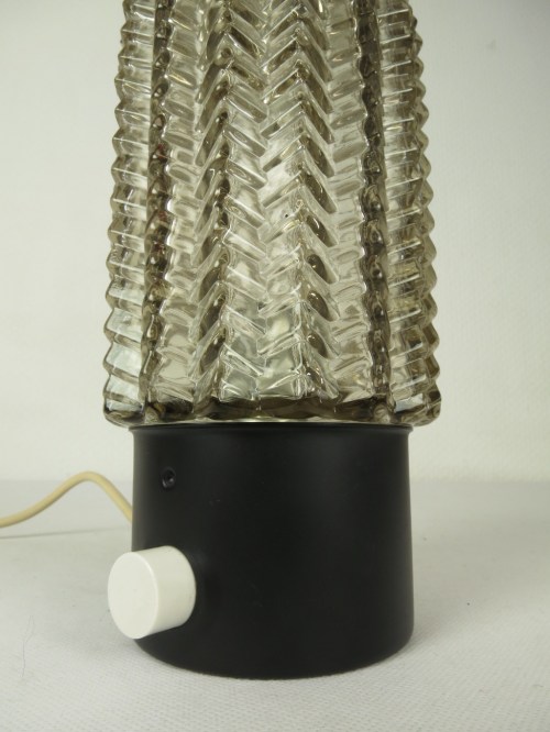 Bild 2 von 70er Rauchglas Lampe