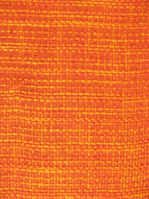 70er Gardinenstoff Orange