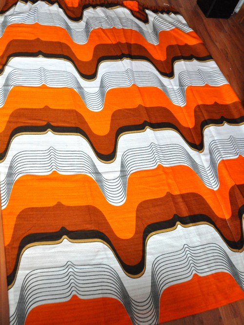 Bild 3 von 70er Vorhang Orange