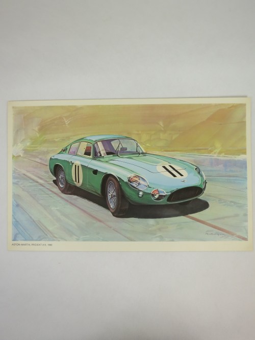 Rennsportwagen Aston-Martin, Projekt 212 , 1962 Druck von 1968