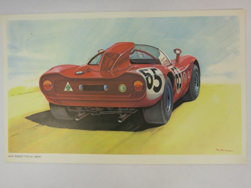 Bild 2 von Rennsportwagen Alfa Romeo Tipo 33, 1966/67 Druck von 1968