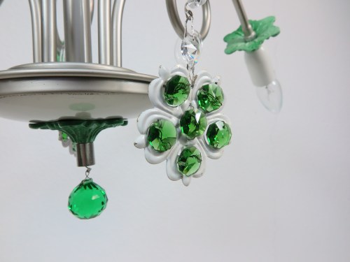 Bild 5 von Vintage Deckenlampe mit grünem Kristall