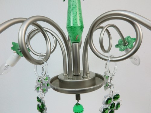 Bild 6 von Vintage Deckenlampe mit grünem Kristall