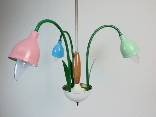 Bild 2 von 70er Lampe pastelfarben