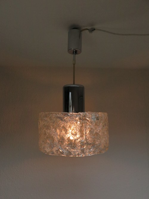 Bild 7 von 70er Lampe, Deckenlampe, echter Glasschirm