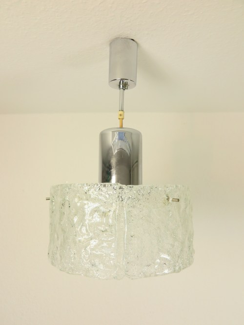 Bild 2 von 70er Deckenlampe, echter Glasschirm
