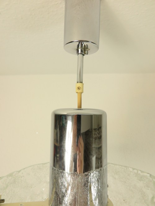 Bild 3 von 70er Deckenlampe, echter Glasschirm