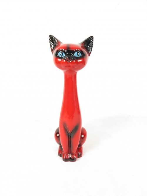 70er Katze Keramik - Bandit Cat