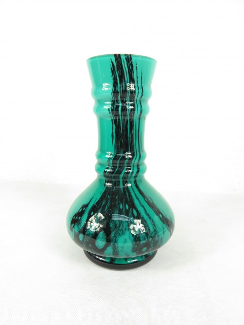 Bild 5 von 70er Murano Vase türkis mit Henkel