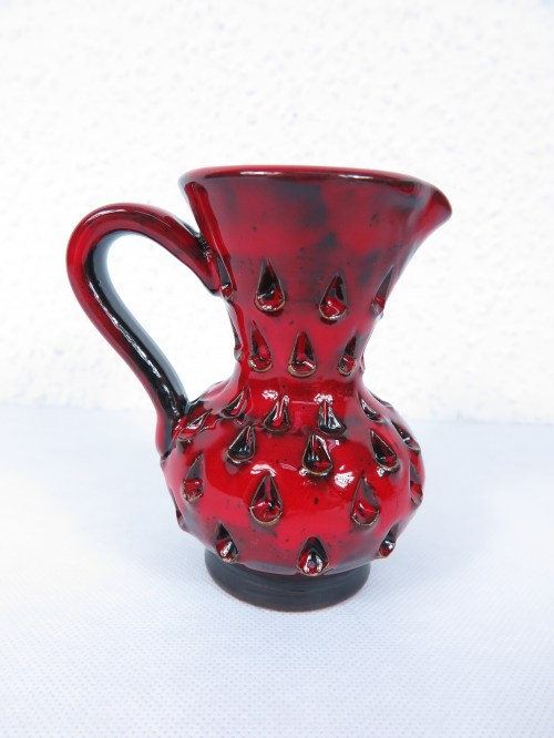 70er Mini Vase signiert, Bitossi Italien, Modell Fragola