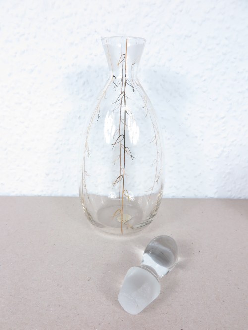 Bild 3 von 60er Bömische Glaskaraffe mit 5 Gläsern