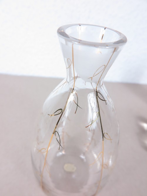 Bild 5 von 60er Bömische Glaskaraffe mit 5 Gläsern