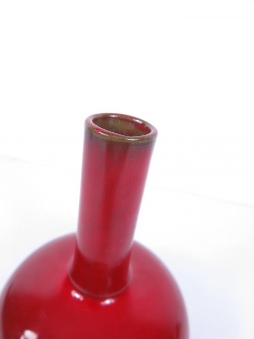 Bild 4 von 70er Vase Rot Keramik