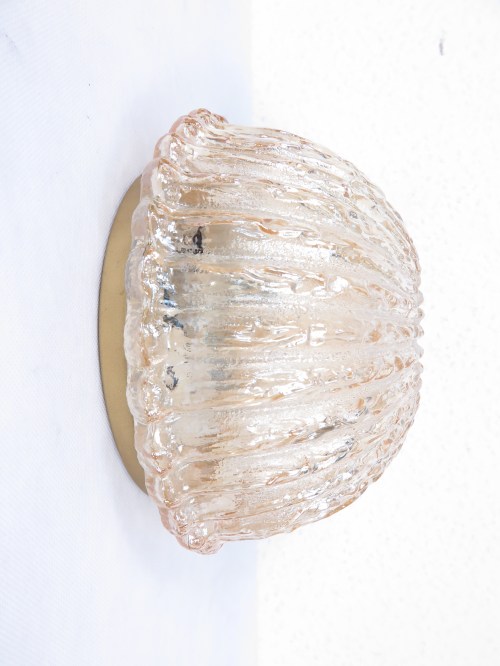 60er  Wandlampe, Kristallglas