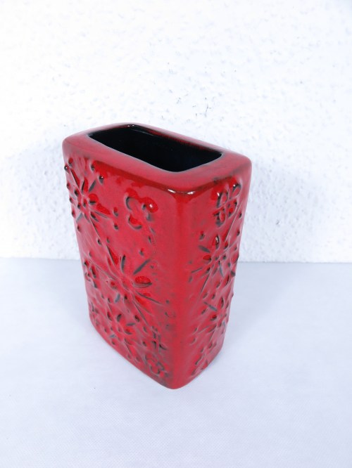 Bild 2 von 70er Vase Rot, Scheurich Keramik