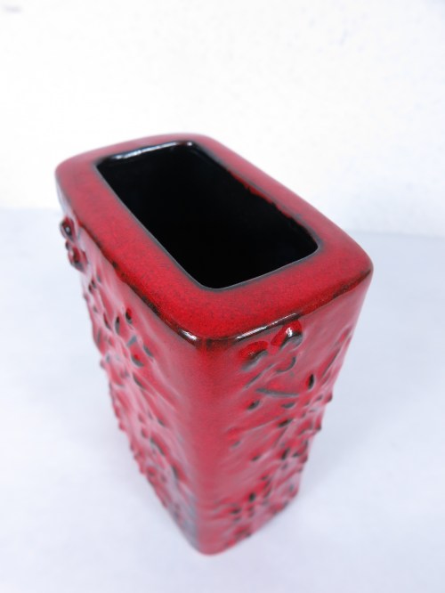 Bild 4 von 70er Vase Rot, Scheurich Keramik