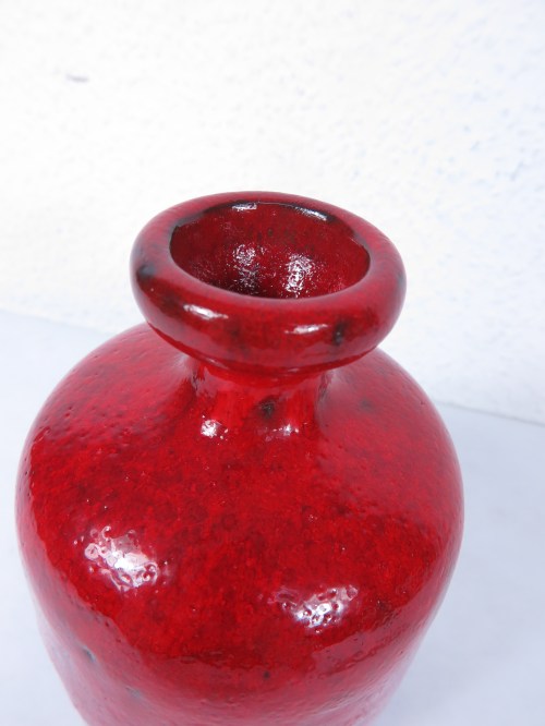 Bild 5 von 70er Vase Rot Keramik