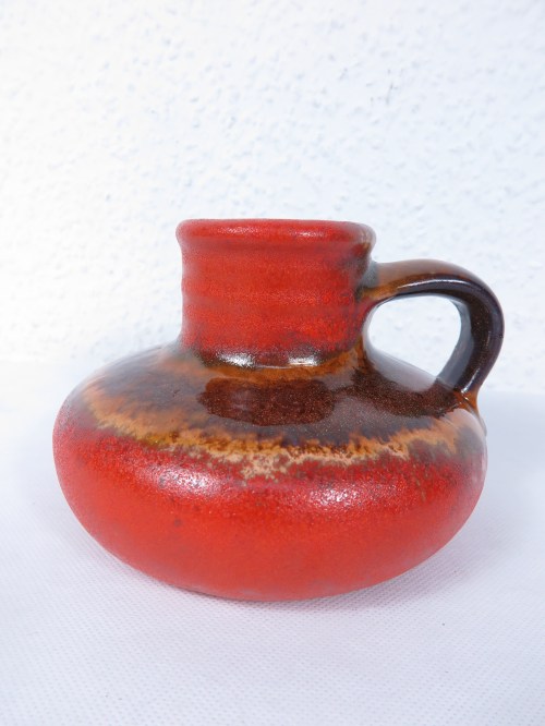 Bild 4 von 70er Keramik Vase Rot/Orange