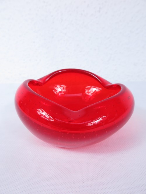 Bild 1 von 60er Murano Glas Aschenbecher rot