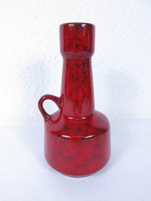 Bild 1 von 70er Vase rot Keramik
