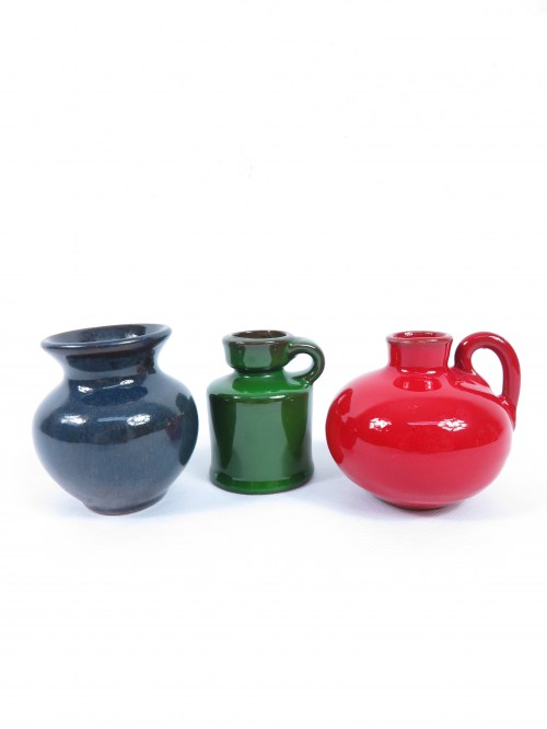 Bild 4 von 70er Mini Vasen, Blau, Rot, Grün