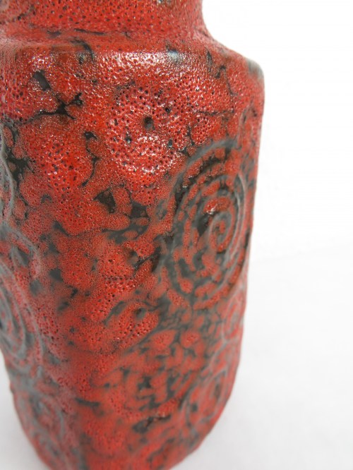 Bild 4 von 70er Vase Orange Keramik