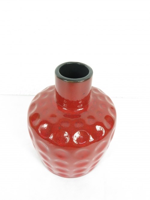 Bild 2 von 70er Vase Keramik Melitta Rot