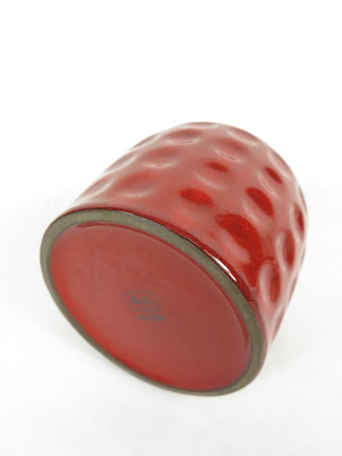 Bild 4 von 70er Vase Keramik Melitta Rot
