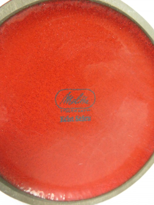 Bild 5 von 70er Vase Keramik Melitta Rot