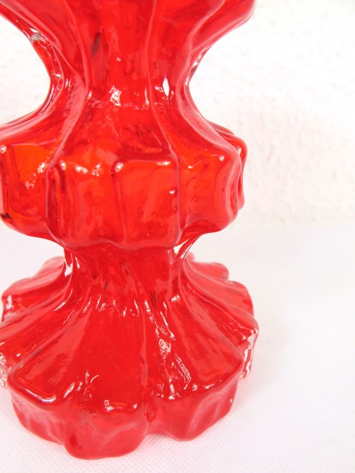 Bild 4 von 70er Glasvase Rot, Glashütte  Ingrid Kristal