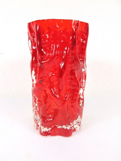 Bild 1 von 70er Glasvase Rot, Glashütte Ingrid Kristal