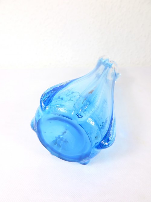 Bild 4 von 70er Murano Glas Vase Blau