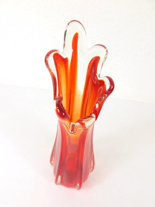Bild 3 von 70er Murano Glas Vase, Orchideenvase