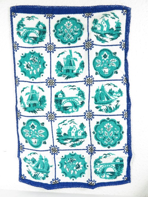 Bild 2 von 70er Frottée Handtücher, Geschirtücher , Windmühlen Motiv