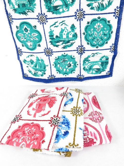Bild 3 von 70er Frottée Handtücher, Geschirtücher , Windmühlen Motiv